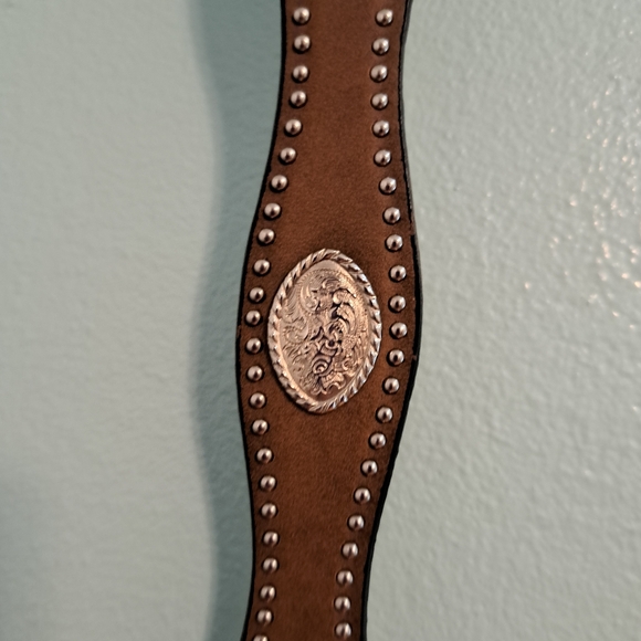 Wrangler Western Leather Belt Medium Brown - Picture 4 of 9